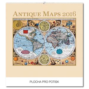 Ścienny kalendarz Stare Mapy 2016