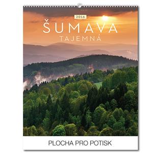 Ścienny kalendarz Szumawa (czeskie nazwy) 2016