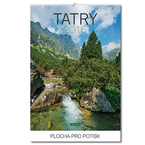 Ścienny kalendarz Tatry (słowackie nazwy) 2016