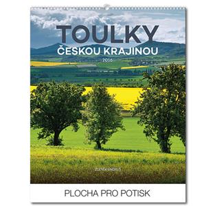 Ścienny kalendarz Wędrówki po czeskiej krainie (czeskie nazwy) 2016