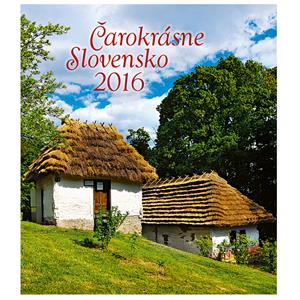 Ścienny kalendarz Zachwycająca Słowacja (słowackie nazwy) 2016