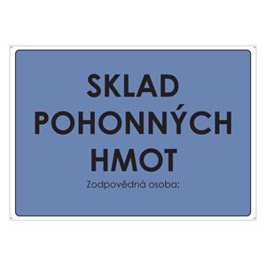 SKLAD POHONNÝCH HMOT, plast 2 mm s dírkami A4