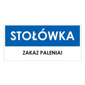 STOŁÓWKA, niebieski - płyta PVC 1 mm 190x90 mm