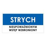 STRYCH, niebieski - płyta PVC 2 mm 190x90 mm