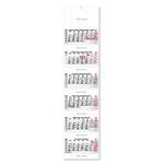 Sześciomiesięczny kalendarz Sixto składany polski 2027 - szary