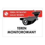 TEREN MONITOROWANY - TEREN PRYWATNY, płyta PVC 2 mm, 210x148 mm