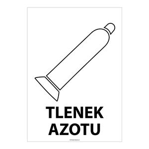 TLENEK AZOTU, naklejka 148x210 mm