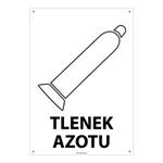 TLENEK AZOTU, płyta PVC 2 mm z dziurkami, 148x210 mm