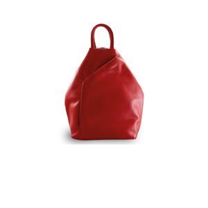 Torebka/plecak skórzany - czerwony