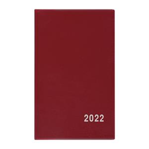 Tygodniowy kalendarz książkowy 2022 Alois PVC - bordowy