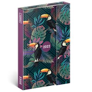 Tygodniowy kalendarz książkowy 2022 B6 magnetyczny - Dżungla