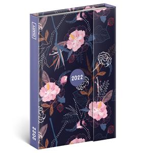 Tygodniowy kalendarz książkowy 2022 B6 magnetyczny - Kwiaty