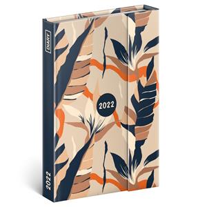 Tygodniowy kalendarz książkowy 2022 B6 magnetyczny - Liście