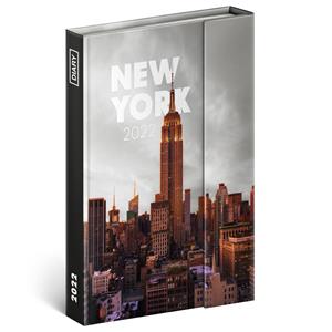 Tygodniowy kalendarz książkowy 2022 B6 magnetyczny - New York
