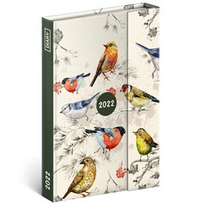 Tygodniowy kalendarz książkowy 2022 B6 magnetyczny - Ptaki