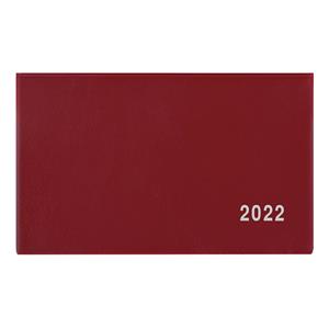 Tygodniowy kalendarz książkowy 2022 Cyril PVC - bordowy