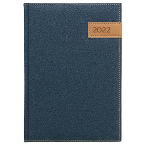 Tygodniowy kalendarz książkowy 2022 Denim A5 - beżowy