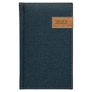Tygodniowy kalendarz książkowy 2022 Denim kieszonkowy - beżowy