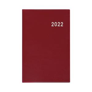 Tygodniowy kalendarz książkowy 2022 Gustav PVC - bordowy