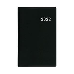 Tygodniowy kalendarz książkowy 2022 Gustav PVC - czarny