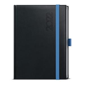 Tygodniowy kalendarz książkowy 2022 Oskar Reno A5 - czarny