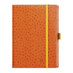 Tygodniowy kalendarz książkowy 2022 Prokop Vivella extra B6 - pomarańczowy - groszki