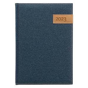Tygodniowy kalendarz książkowy 2023 Denim A5 - niebieski