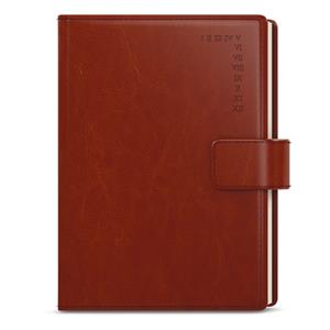 Tygodniowy kalendarz książkowy 2023 Oskar Manager A5 - brązowy