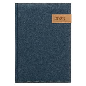 Tygodniowy kalendarz książkowy 2023 słowacki A5 Denim - niebieski