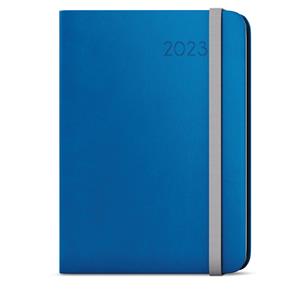 Tygodniowy kalendarz książkowy 2023 Zoro Flexi z notatkami A5 - niebieski