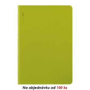 Tygodniowy kalendarz książkowy 2026 Apple A5 z notatkami - zielony