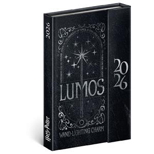 Tygodniowy kalendarz książkowy 2026 B6 magnetyczny Harry Potter - Lumos