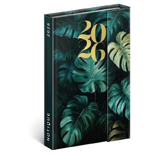 Tygodniowy kalendarz książkowy 2026 B6 magnetyczny Monstera