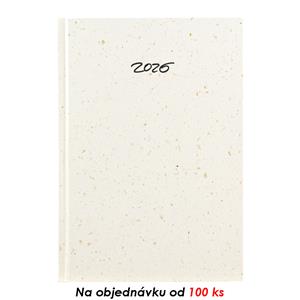 Tygodniowy kalendarz książkowy 2026 Eko A5 z notatkami - kawa