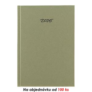 Tygodniowy kalendarz książkowy 2026 Eko A5 z notatkami - konopie