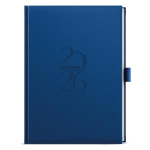 Tygodniowy kalendarz książkowy 2026 Oskar Deny A5 - niebieski