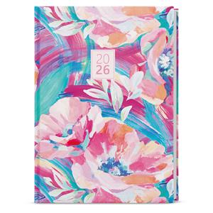 Tygodniowy kalendarz książkowy 2026 Oskar Lamino A5 - Różowy