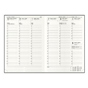 Tygodniowy kalendarz książkowy 2026 Oskar Manager A5 - wkład