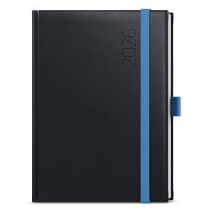 Tygodniowy kalendarz książkowy 2026 Oskar Reno A5 - czarny