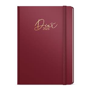 Tygodniowy kalendarz książkowy 2026 Prokop Luxi B6 - bordowy