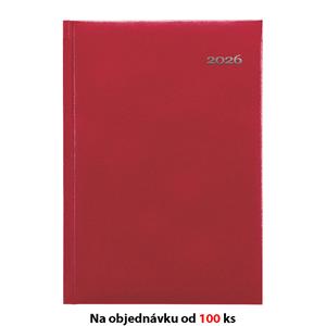 Tygodniowy kalendarz książkowy 2026 Słowacki Kronos A5 - czerwony