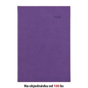 Tygodniowy kalendarz książkowy 2026 Słowacki Viva A5 z notatkami - fioletowy