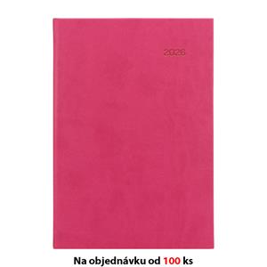 Tygodniowy kalendarz książkowy 2026 Słowacki Viva A5 z notatkami - różowy