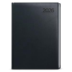 Tygodniowy kalendarz książkowy 2026 Tomáš Vivella A4 - czarny