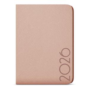 Tygodniowy kalendarz książkowy 2026 Zoro Tora A5 - pudrowy