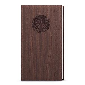 Tygodniowy kalendarz książkowy kieszonkowy 2022 Jakub Wood - brązowy
