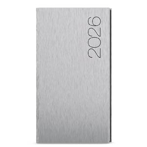 Tygodniowy kalendarz książkowy kieszonkowy 2026 Jakub ForMen - Srebrny