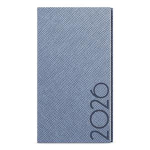 Tygodniowy kalendarz książkowy kieszonkowy 2026 Jakub Tora - niebiesko-szary