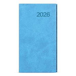 Tygodniowy kalendarz książkowy kieszonkowy 2026 Jakub Vivella - jasnoniebieski