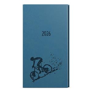 Tygodniowy kalendarz książkowy kieszonkowy 2026 Jakub Vivella z wytłoczeniem - morski - Koło